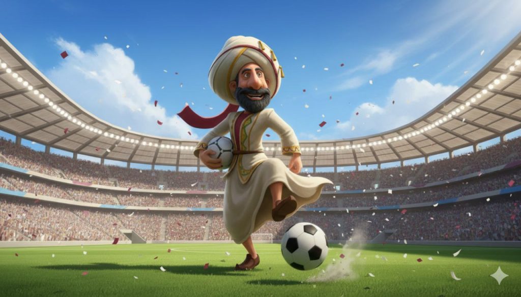 جحا - كأس العرب قطر 2025 - المصدر: gemini