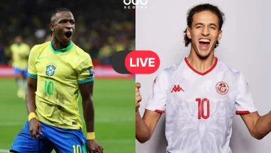 بث مباشر مجانًا.. مشاهدة مباراة تونس والبرازيل الودية الآن