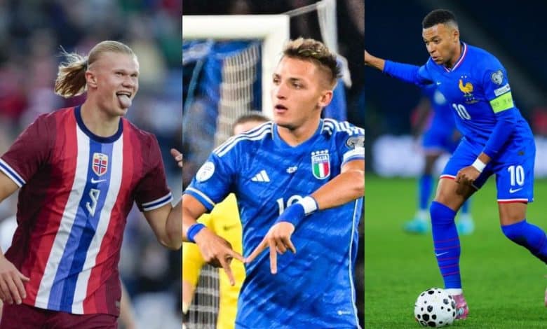 هالاند ومبابي وريتيجي