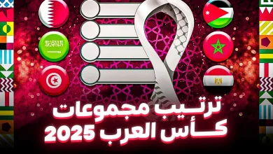 ترتيب مجموعات كأس العرب 2025
