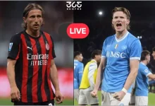كيفية مشاهدة مباراة نابولي ضد ميلان بث مباشر في السوبر الإيطالي 2025؟