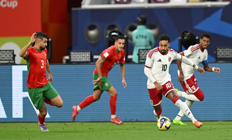 الإمارات ضد المغرب - المصدر: الحساب الرسمي لمنتخب الإمارات