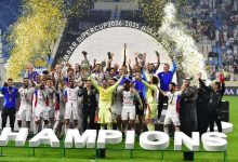 تتويج الشارقة بكأس سوبر إعمار- المصدر: حساب رابطة المحترفين الإماراتية