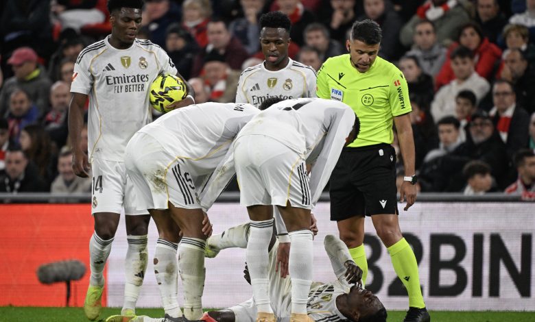 إصابة إدواردو كامافينجا - ريال مدريد ضد أتلتيك بلباو (المصدر:Gettyimages)