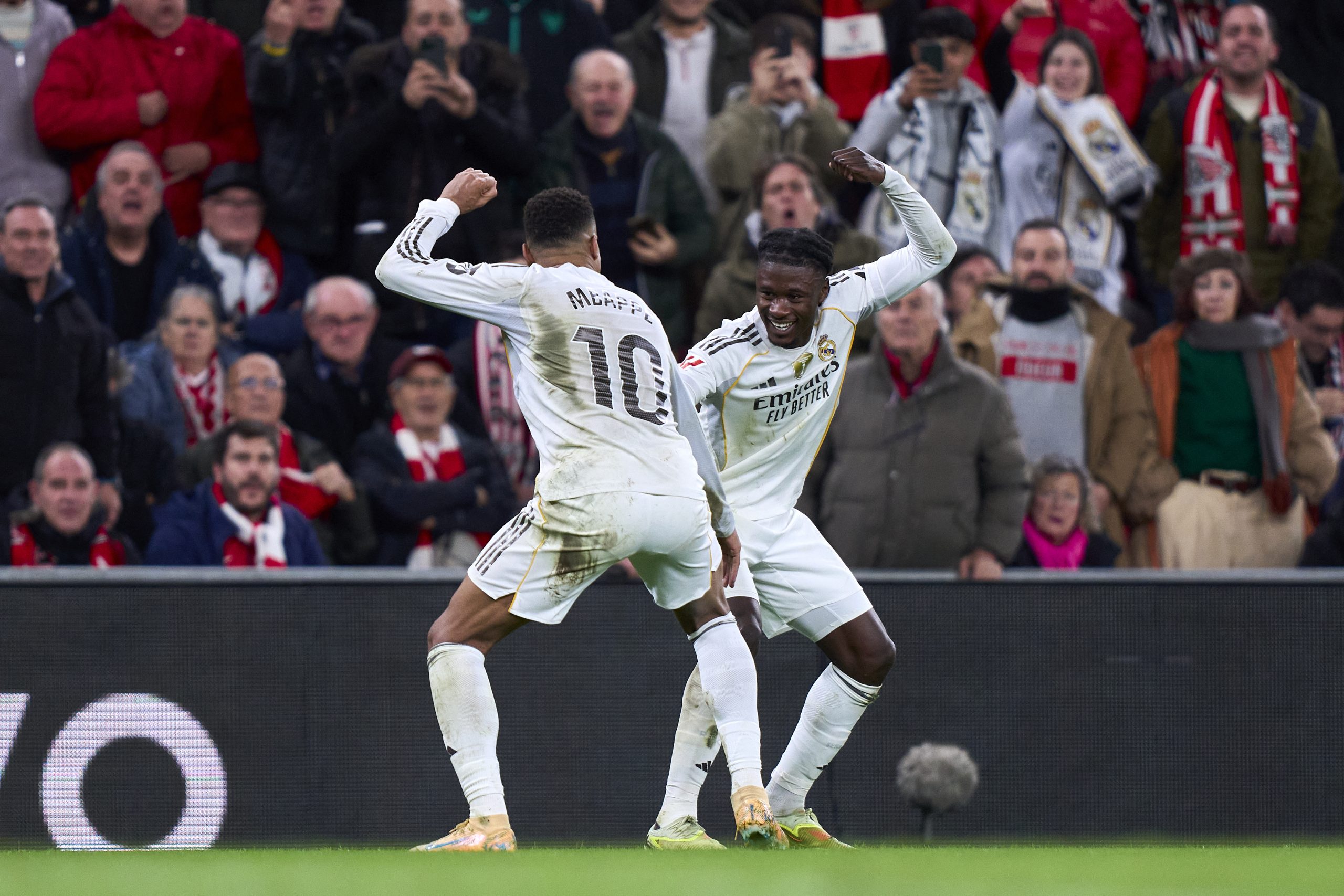 كيليان مبابي - إدواردو كامافينجا - ريال مدريد ضد أتلتيك بلباو (المصدر:Gettyimages)