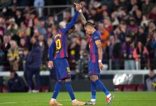 رافينيا ولامين يامال من مباراة برشلونة ضد أوساسونا.. (المصدر:Gettyimages)