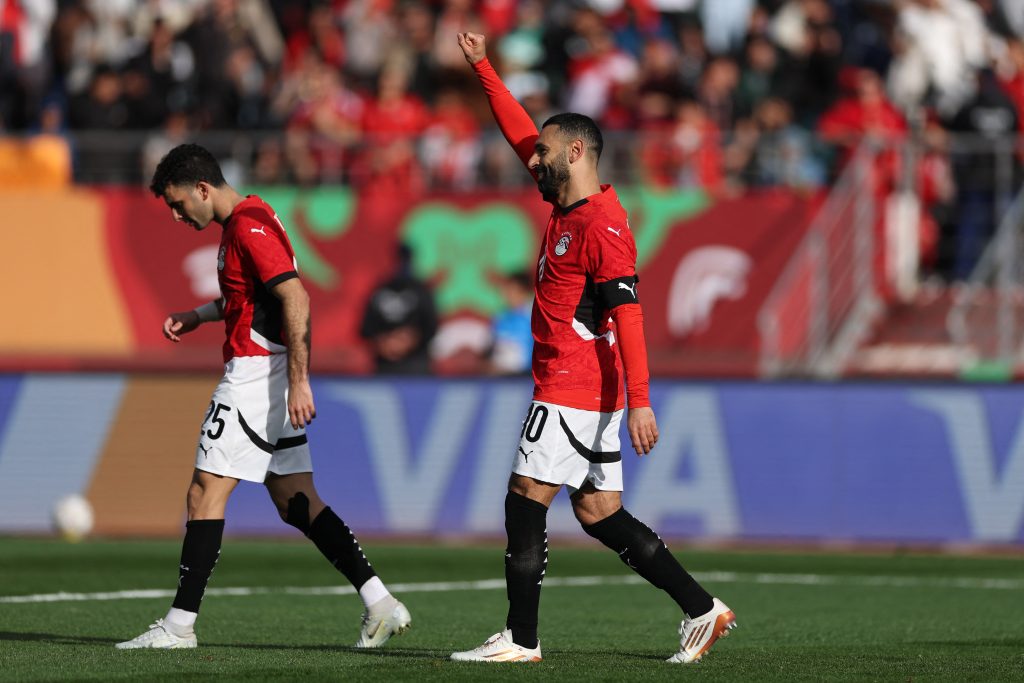 محمد صلاح - أحمد مصطفى زيزو - مصر ضد جنوب إفريقيا (المصدر: Getty images)