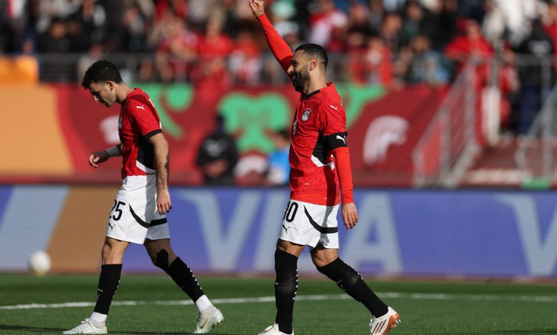 محمد صلاح - أحمد مصطفى زيزو - مصر ضد جنوب إفريقيا (المصدر: Getty images)
