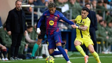 لامين يامال - ألبيرتو مورييرا- فياريال - برشلونة - المصدر (Getty images)