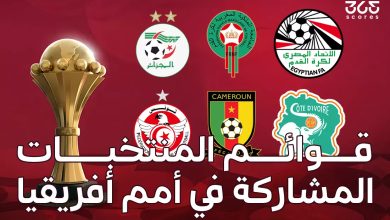 قوائم المنتخبات المشاركة في أمم إفريقيا المغرب 2025