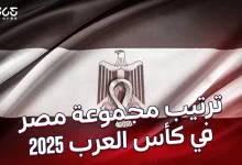 ترتيب مجموعة مصر في كأس العرب