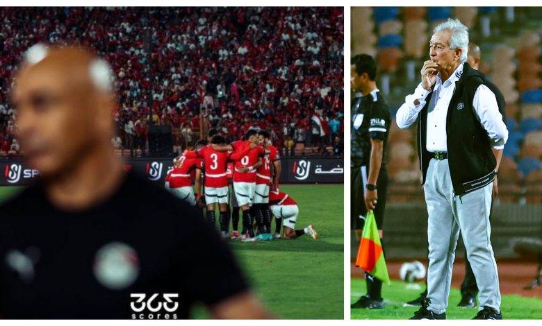 حسام حسن - حلمي طولان - منتخب مصر - تصوير: مصطفى الشحات