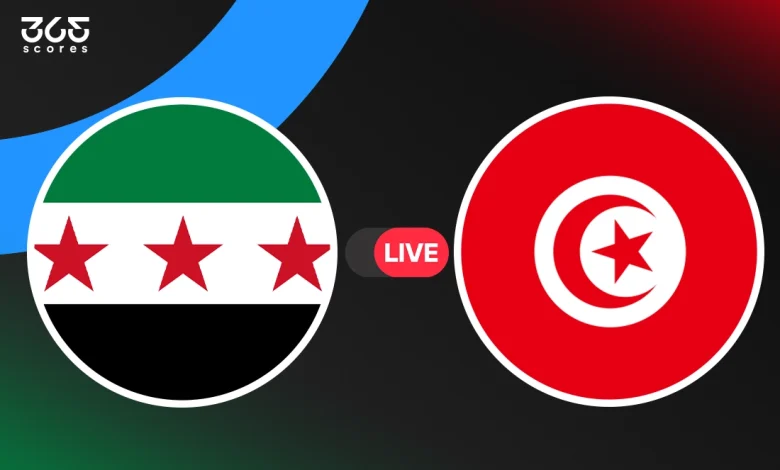 مباشر مباراة تونس ضد سوريا