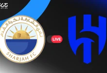 مباشر مباراة الهلال ضد الشارقة