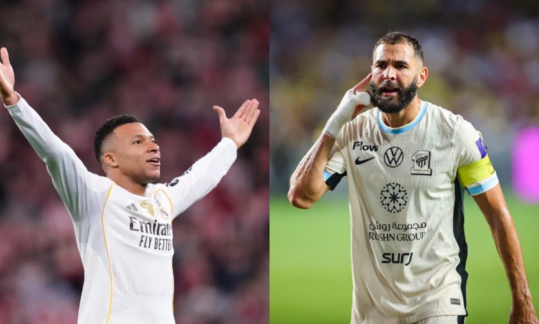 كريم بنزيما - كيليان مبابي - المصدر: gettyimages