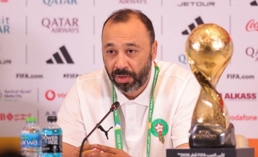 طارق السكتيوي - منتخب المغرب - كأس العرب 2025 (تصوير: عمر الناصري)