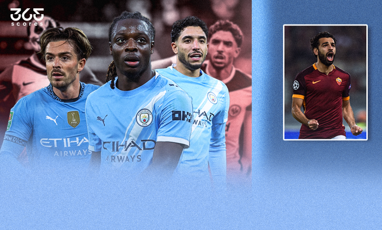 محمد صلاح - عمر مرموش - جاك جريليتش - جيريمي دوكو