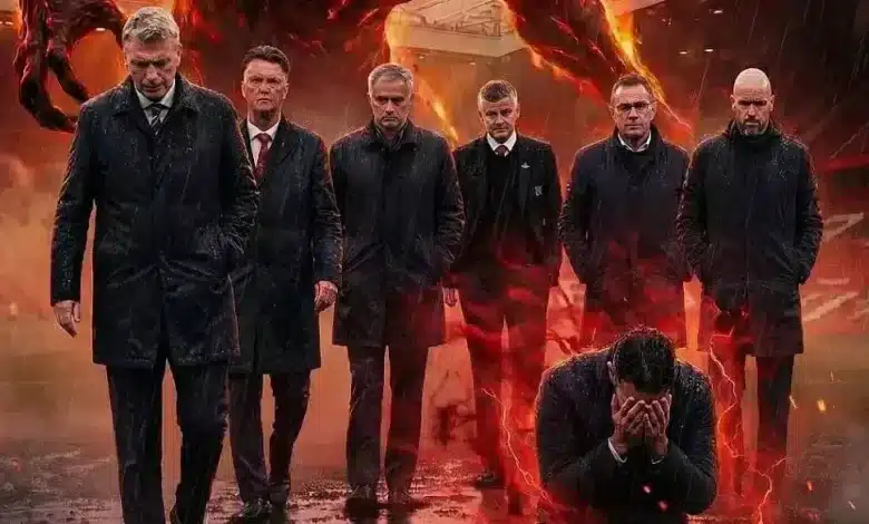 كم مدرب تولى قيادة مانشستر يونايتد بعد السير أليكس فيرجسون؟