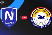 الزوراء ضد النجف