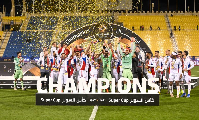 تتويج الشارقة بالسوبر القطري الإماراتي- المصدر: حساب رابطة المحترفين الإماراتية