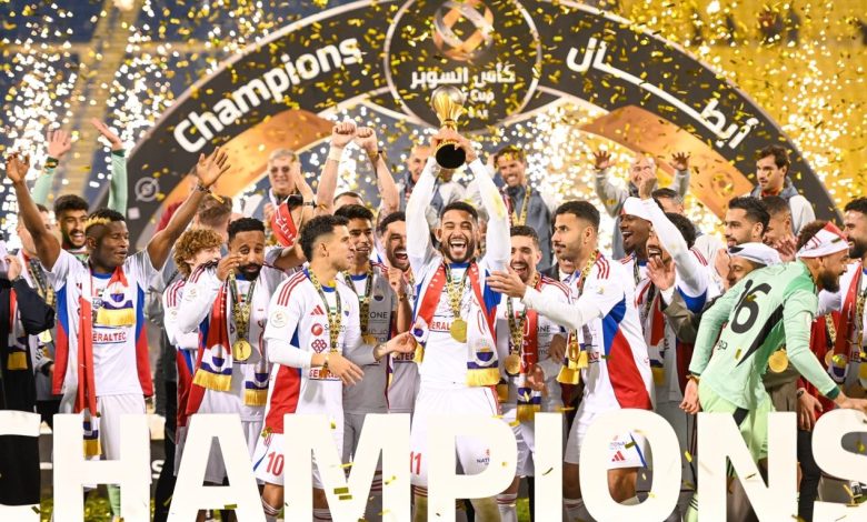 تتويج الشارقة بالسوبر القطري الإماراتي- المصدر: حساب رابطة المحترفين الإماراتية