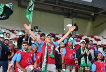 جماهير الأهلي القطري- المصدر: حساب رابطة المحترفين الإماراتية