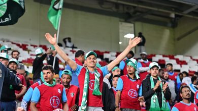 جماهير الأهلي القطري- المصدر: حساب رابطة المحترفين الإماراتية