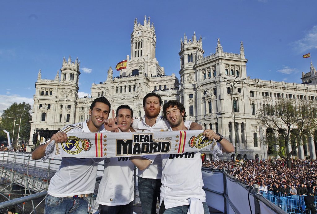 ألفارو أربيلوا - تشابي ألونسو - خوسيه كاليخون - جرانييرو- المصدر (Getty images)