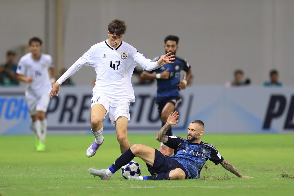 حيدر عبدالكريم - مباراة الزوراء ضد النصر Getty) Images)