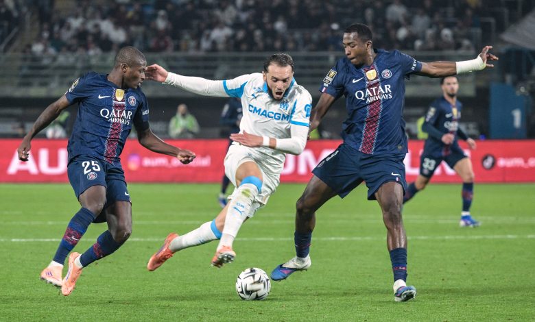 ما القنوات الناقلة لمباراة باريس سان جيرمان ومارسيليا في الدوري الفرنسي؟