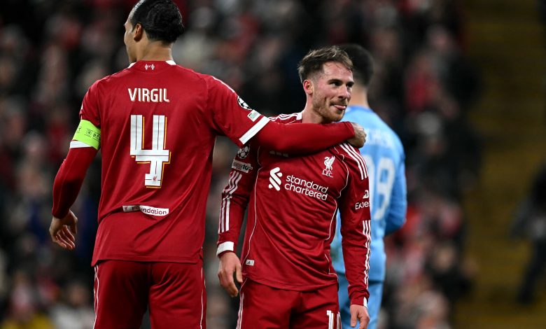 أليكس ماك أليستر - فيرجيل فان دايك - ليفربول ضد قره باغ (المصدر: Getty images)