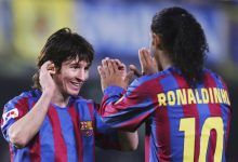 ليونيل ميسي - رونالدينيو - برشلونة - المصدر (Getty images