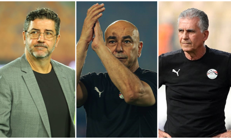 كارلوس كيروش - حسام حسن - روي فيتوريا