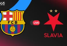 مباشر مباراة برشلونة ضد سلافيا براج