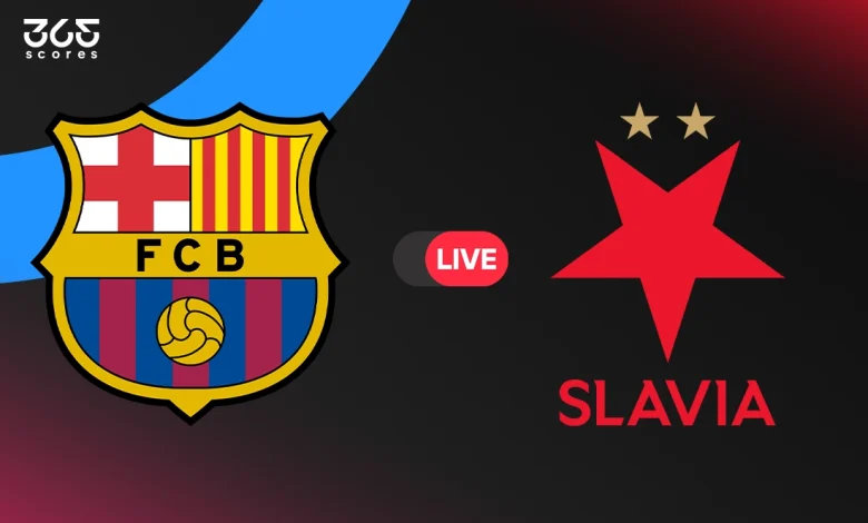 مباشر مباراة برشلونة ضد سلافيا براج