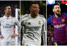 ليونيل ميسي - كيليان مبابي - كريستيانو رونالدو