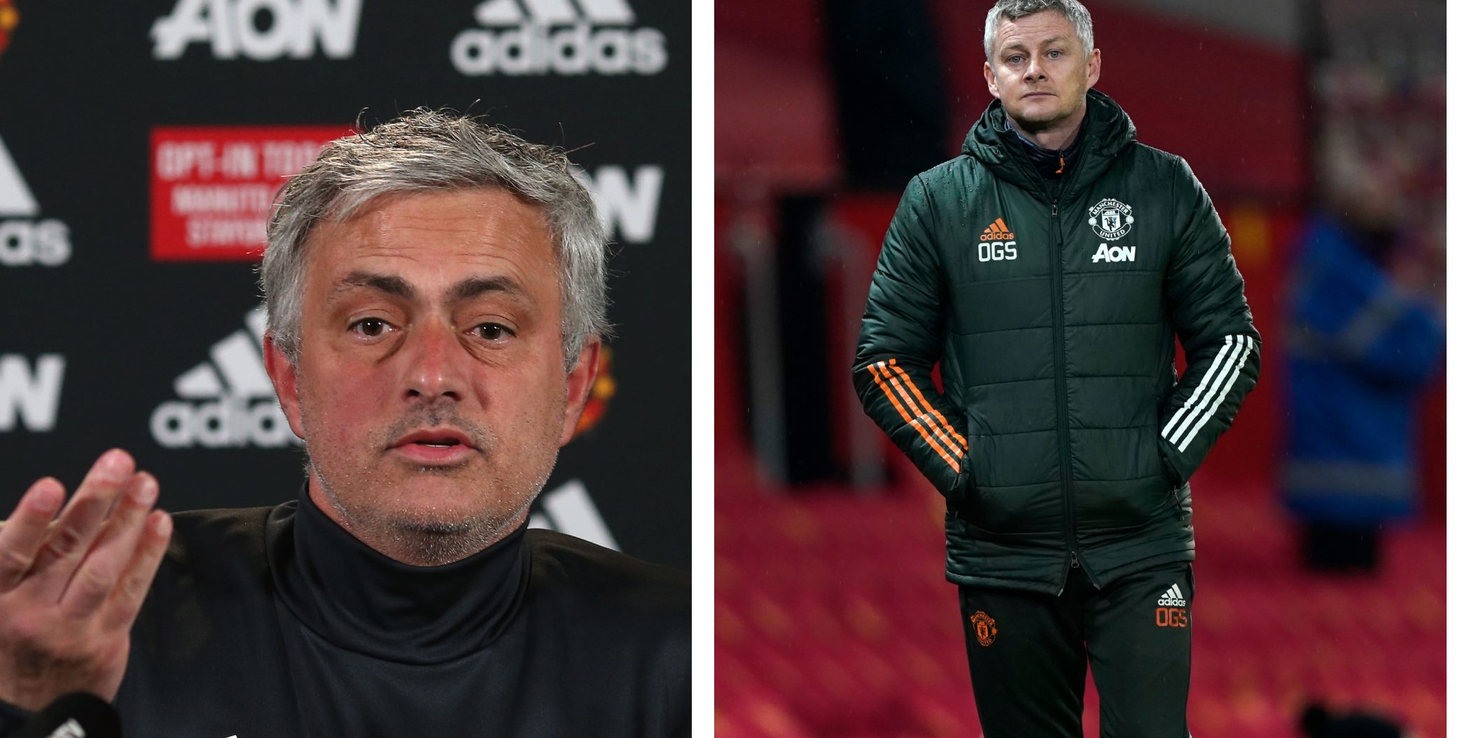 سولشاير - مورينيو - تين هاج - مانشستر يونايتد - المصدر (Getty images)