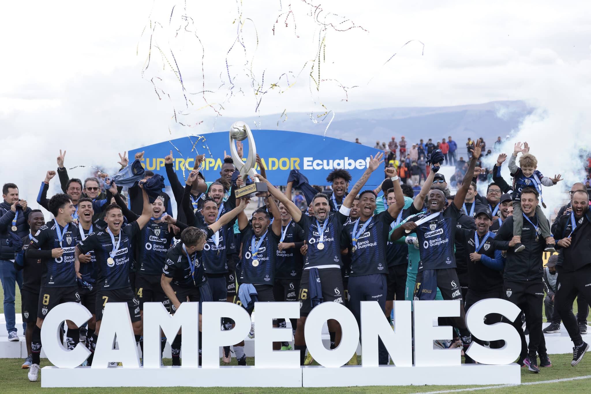 La temporada 2023 comenzó con Independiente Del Valle Campeón de la Supercopa de Ecuador, previo al inicio de la Liga Pro Serie A 2023. (Photo by Franklin Jacome/Agencia Press South/Getty Images)