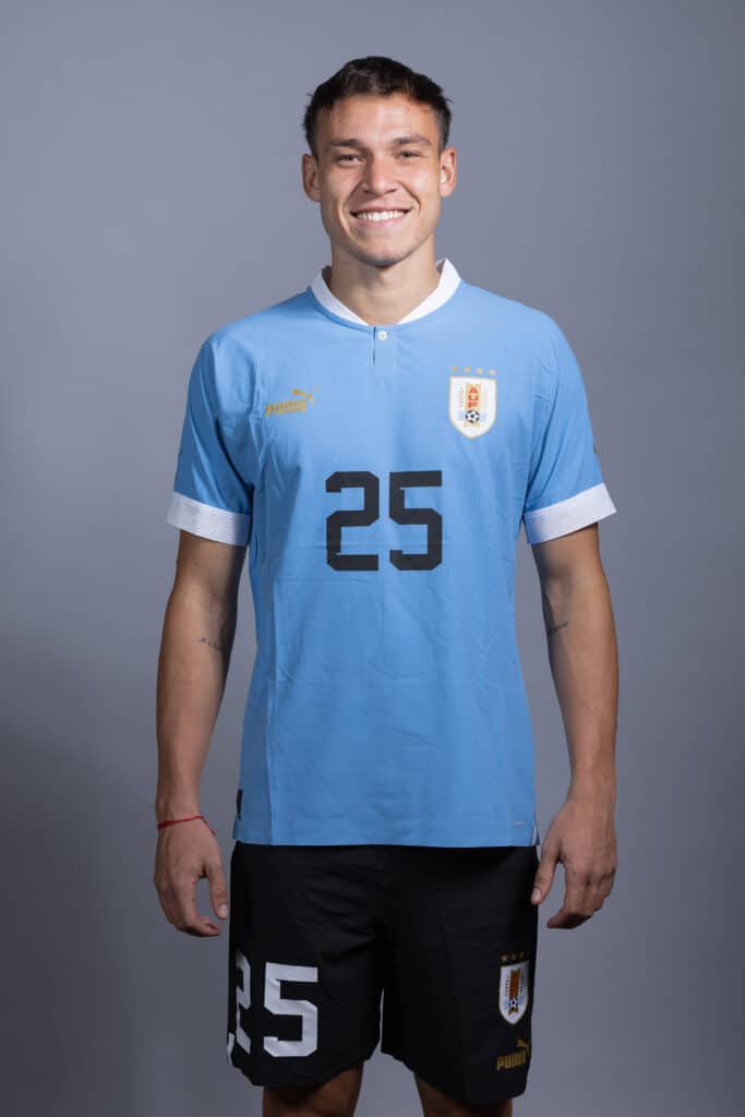 Manuel Ugarte, mundialista con Uruguay en Qatar 2022, está en la órbita del PSG y Chelsea para la próxima temporada. (Photo by Karl Bridgeman - FIFA/FIFA via Getty Images)
