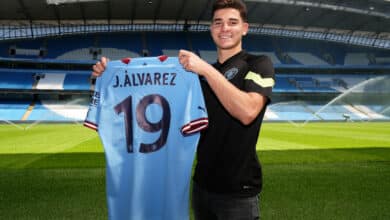 Desde su llegada a Manchester, Julián Álvarez no para de mejorar sus números.