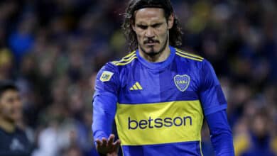 Edinson Cavani hoy en Boca