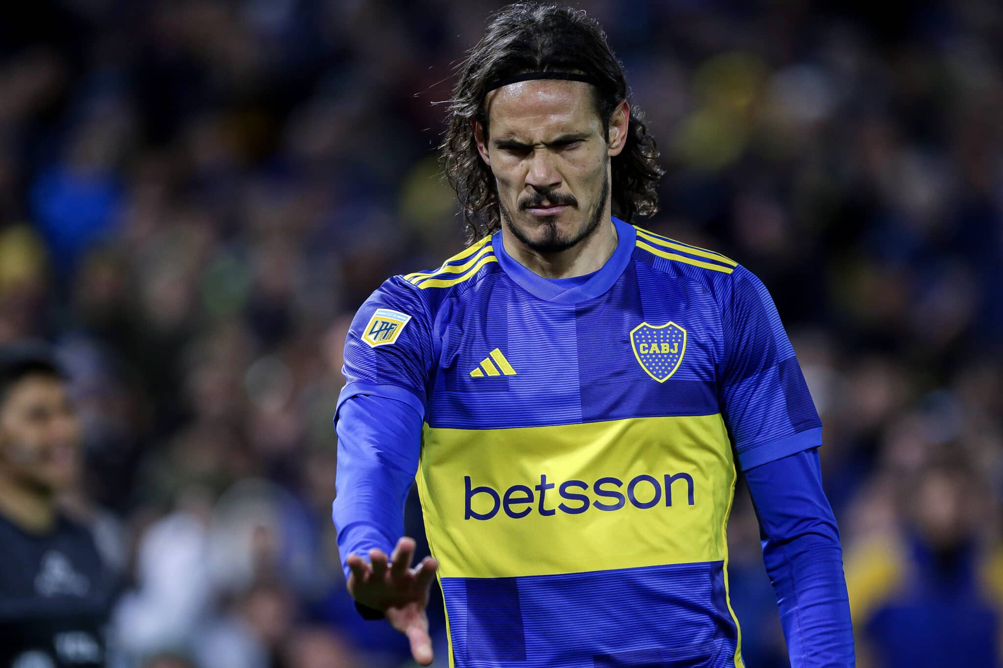 Edinson Cavani hoy en Boca