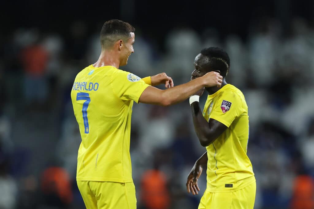 Cristiano Ronaldo y Sadio Mané, los líderes en el ataque del Al Nassr 2023/24. (Photo by Yasser Bakhsh/Getty Images)