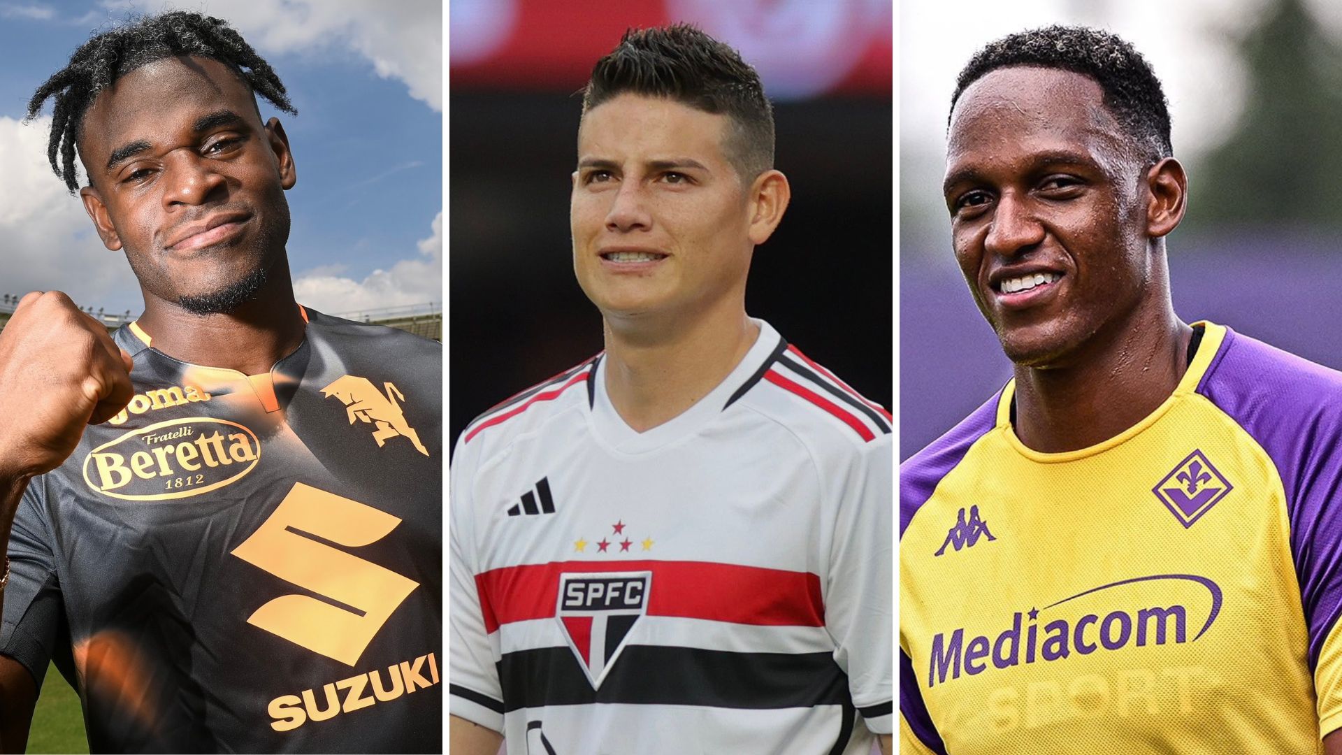 Colombianos en el exterior: Duván Zapata James Rodríguez Yerry Mina