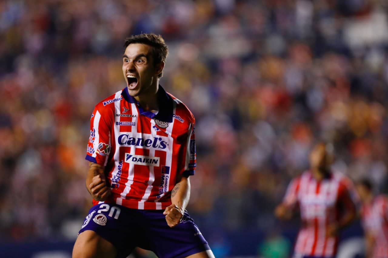 Unai Bilbao atlético de san luis local festejo