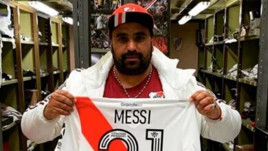 Messi y el utilero de River