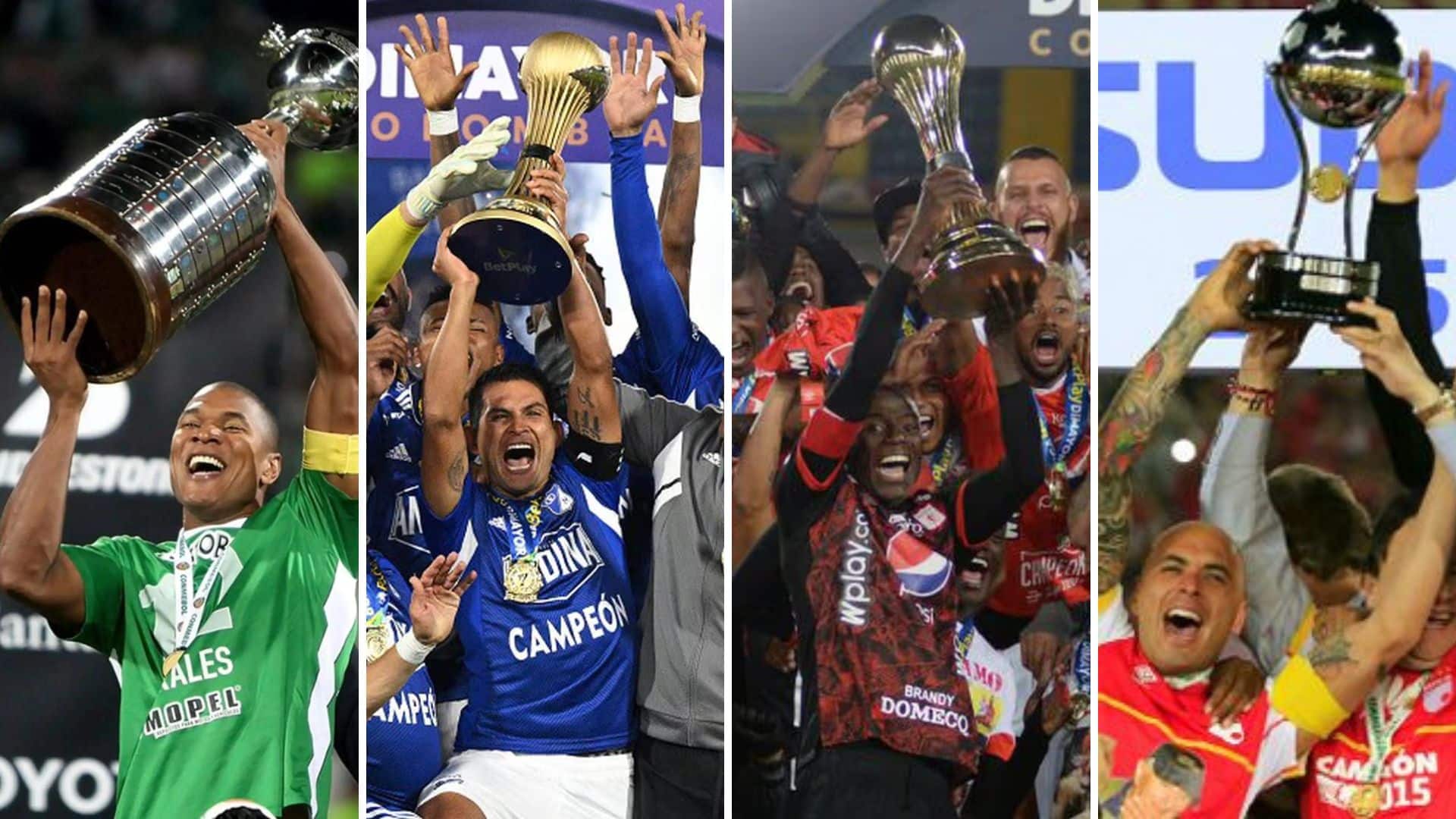 Equipos colombianos con más títulos en la historia