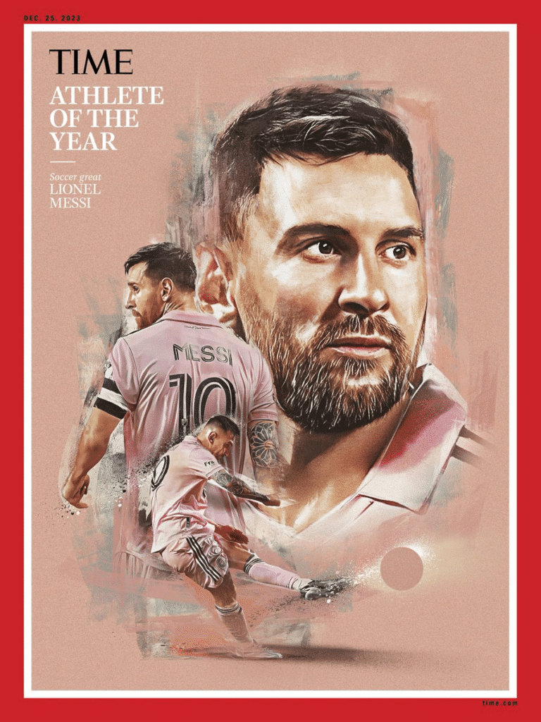 Messi elegido en la Revista Time