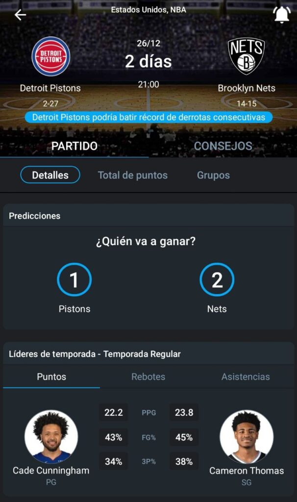 Detroit Pistons podría romper el récord de derrotas consecutivas