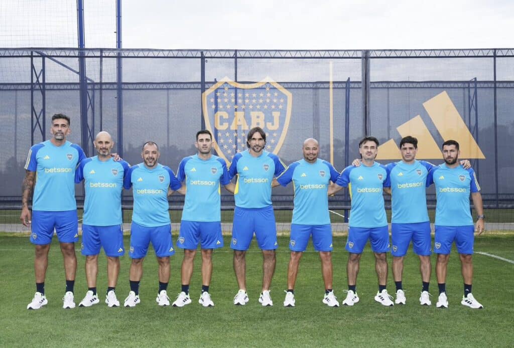 Pretemporada de Boca 2024: la presentación oficial del cuerpo técnico de Diego Martínez.